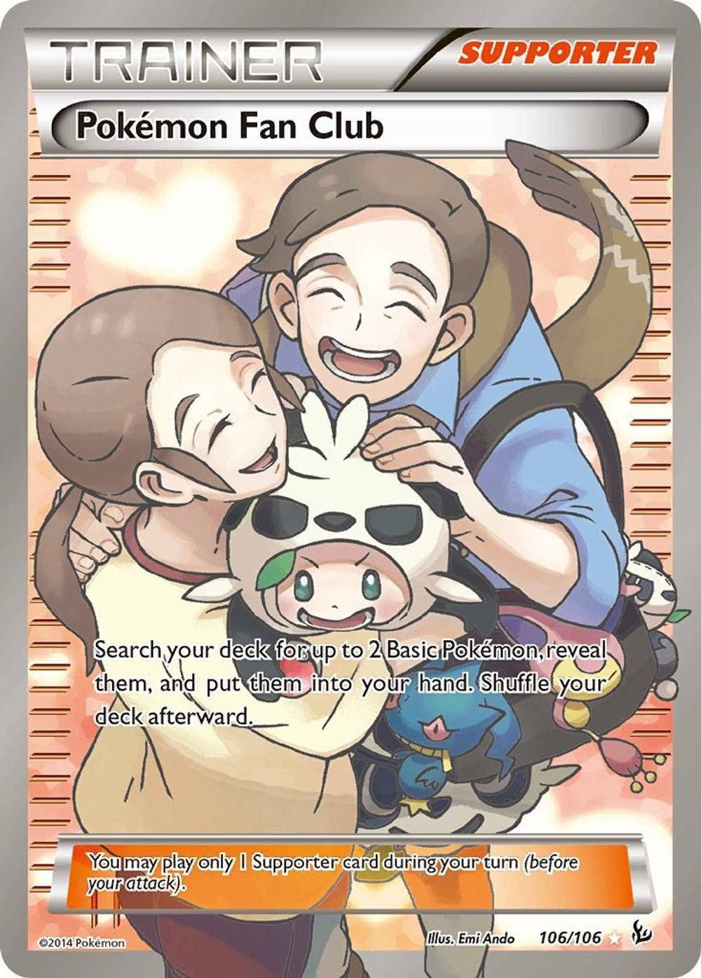 Pokemon Fan Club (106 Full Art) — XY - Flashfire