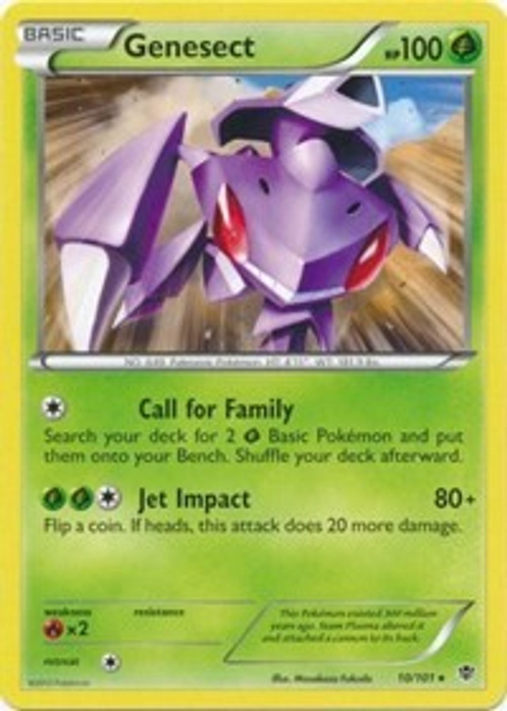 Genesect - 10/101 (BW Plasma Blast) — Deck Exclusives