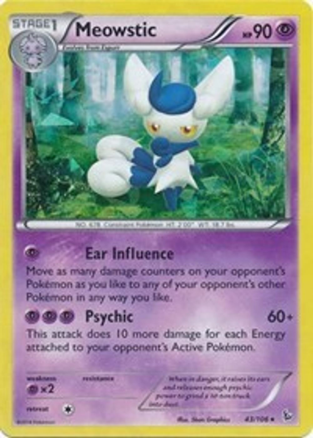 Meowstic - 43/106 (XY Flashfire) — Deck Exclusives
