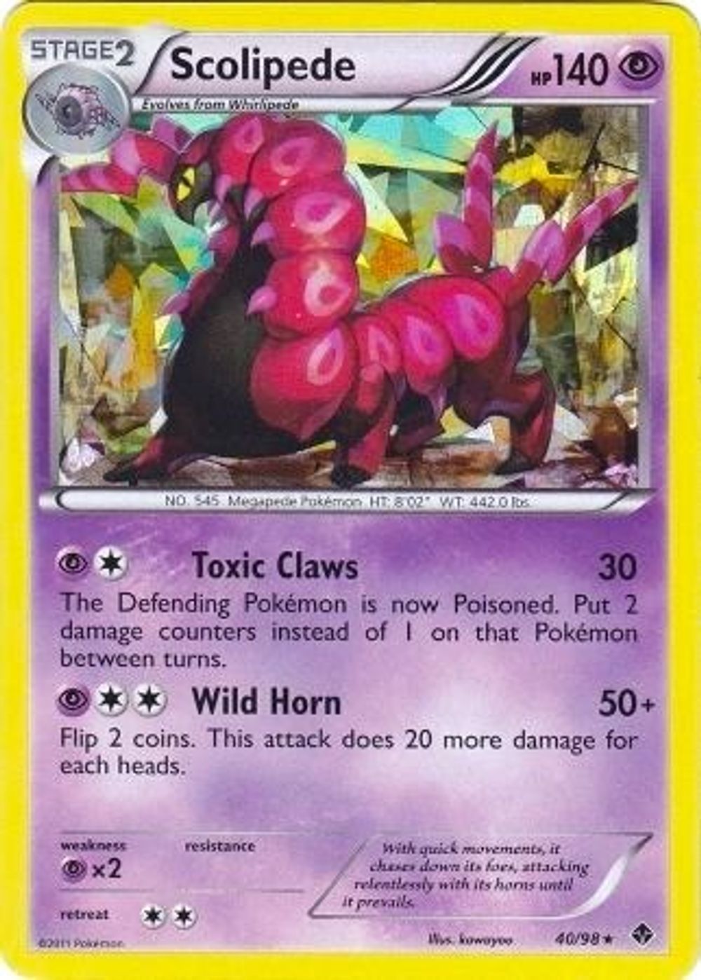 Scolipede - 40/98 (BW Emerging Powers) — Deck Exclusives