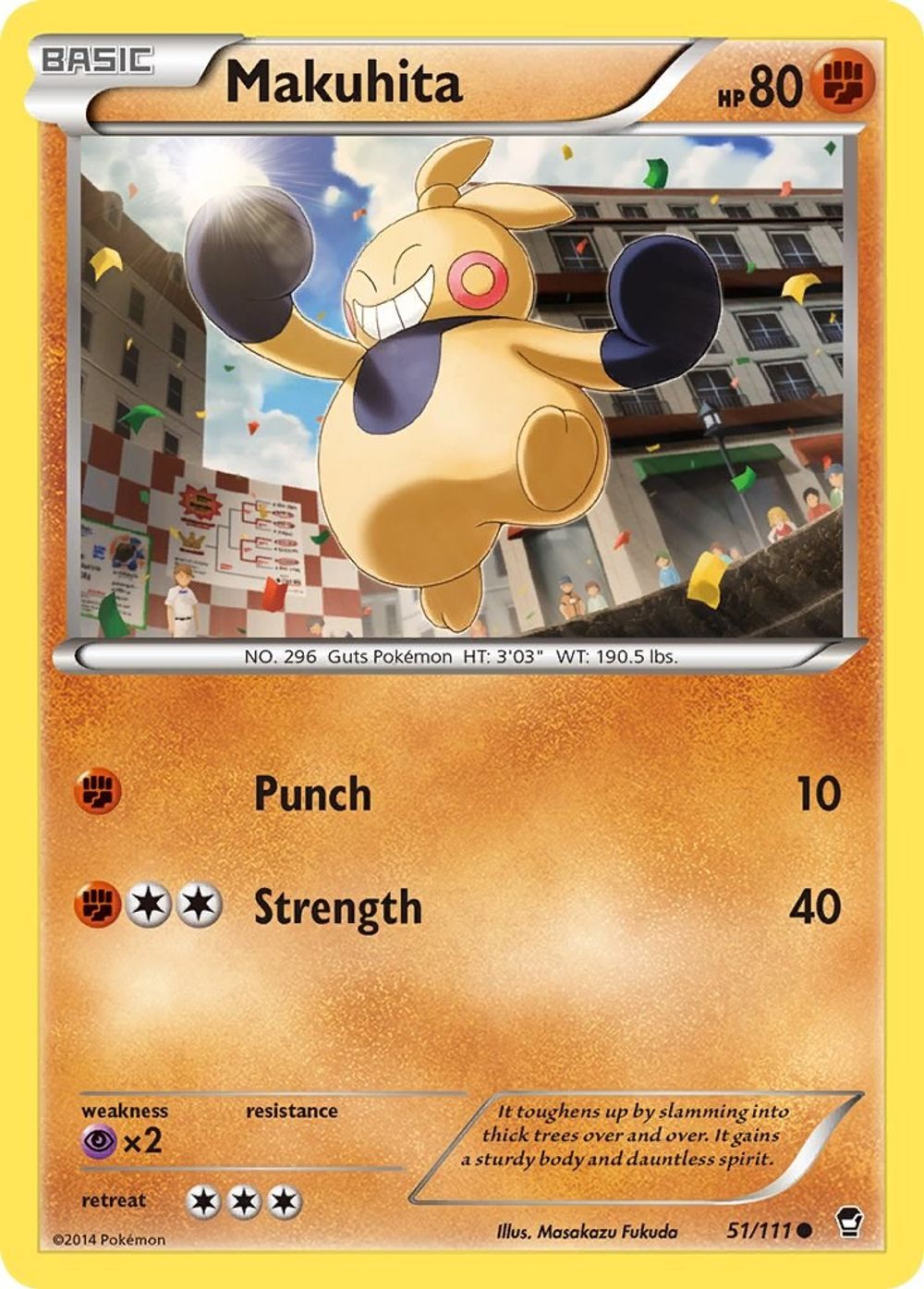 Makuhita — XY - Furious Fists