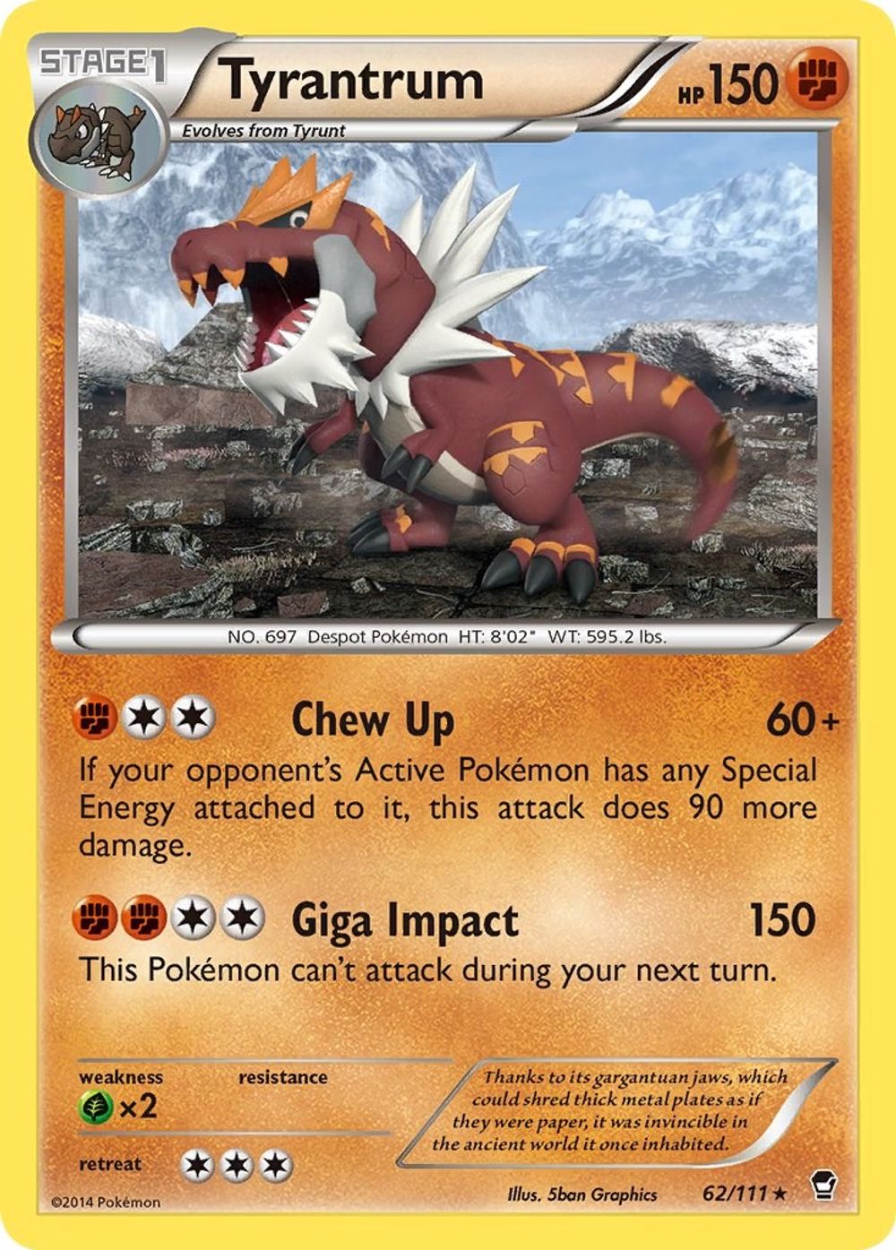 Tyrantrum — XY - Furious Fists