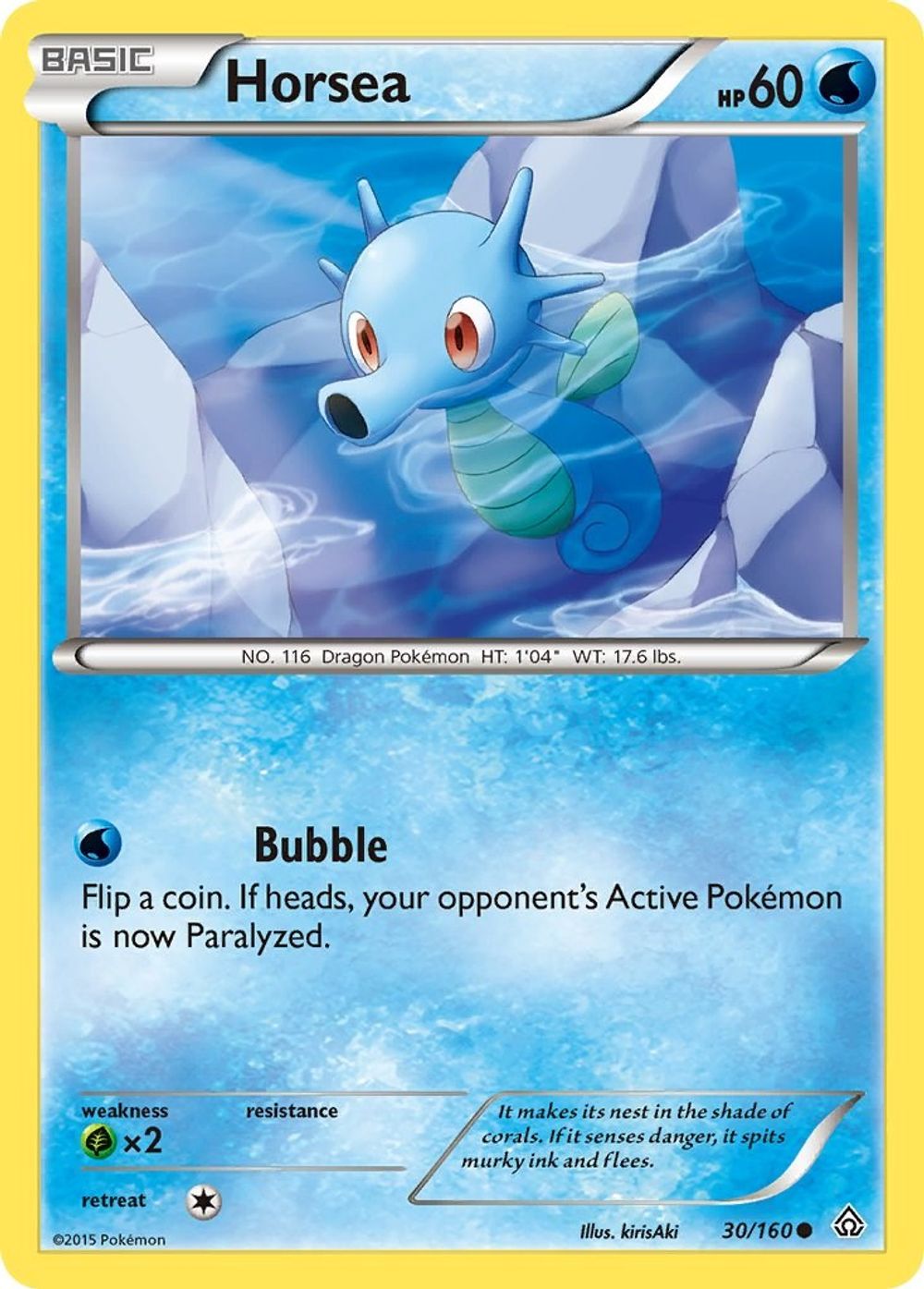 Horsea — XY - Primal Clash