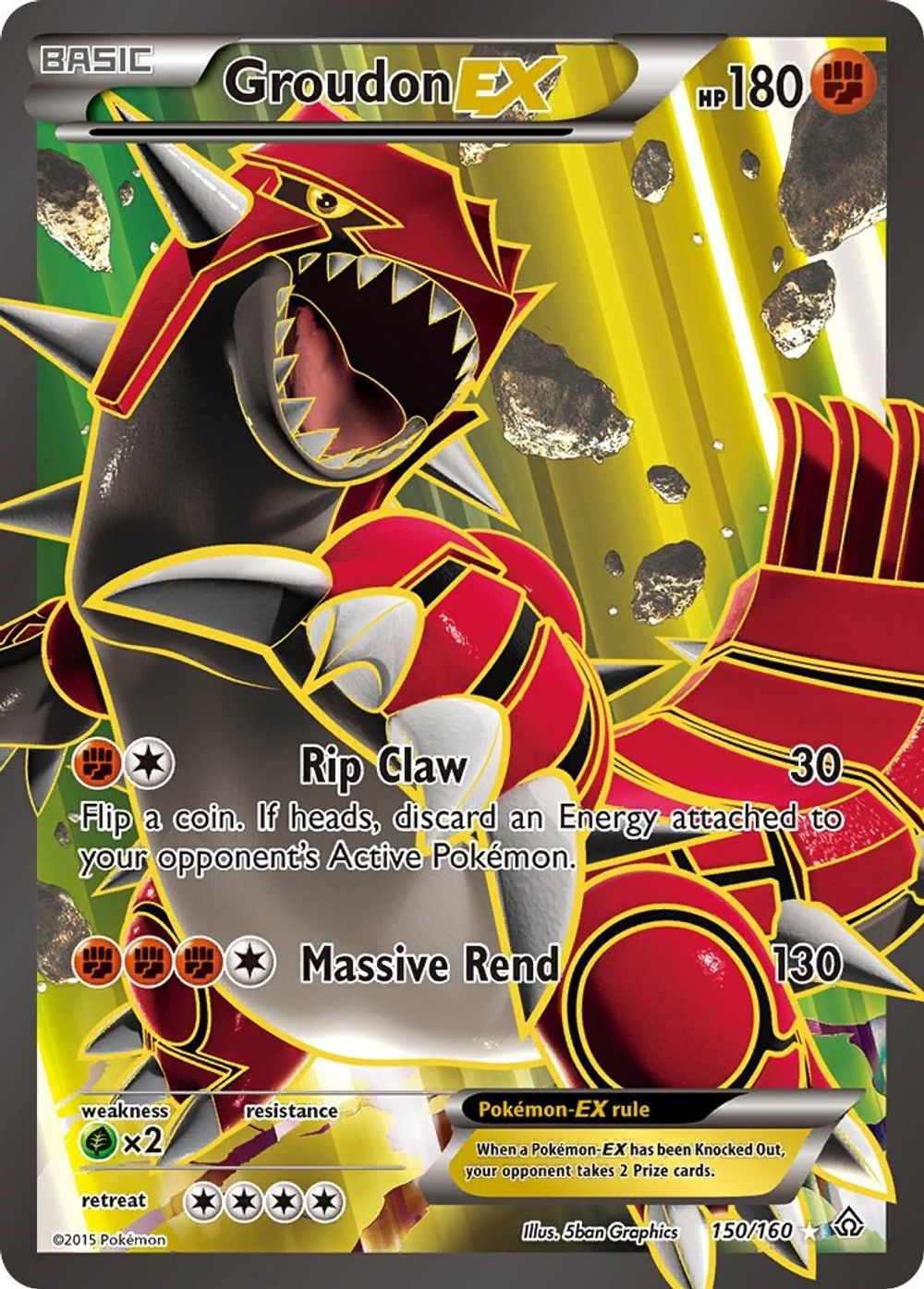 Groudon EX (150 Full Art) — XY - Primal Clash