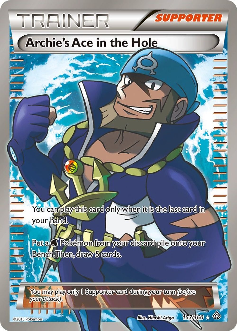 Archie's Ace in the Hole (157 Full Art) — XY - Primal Clash