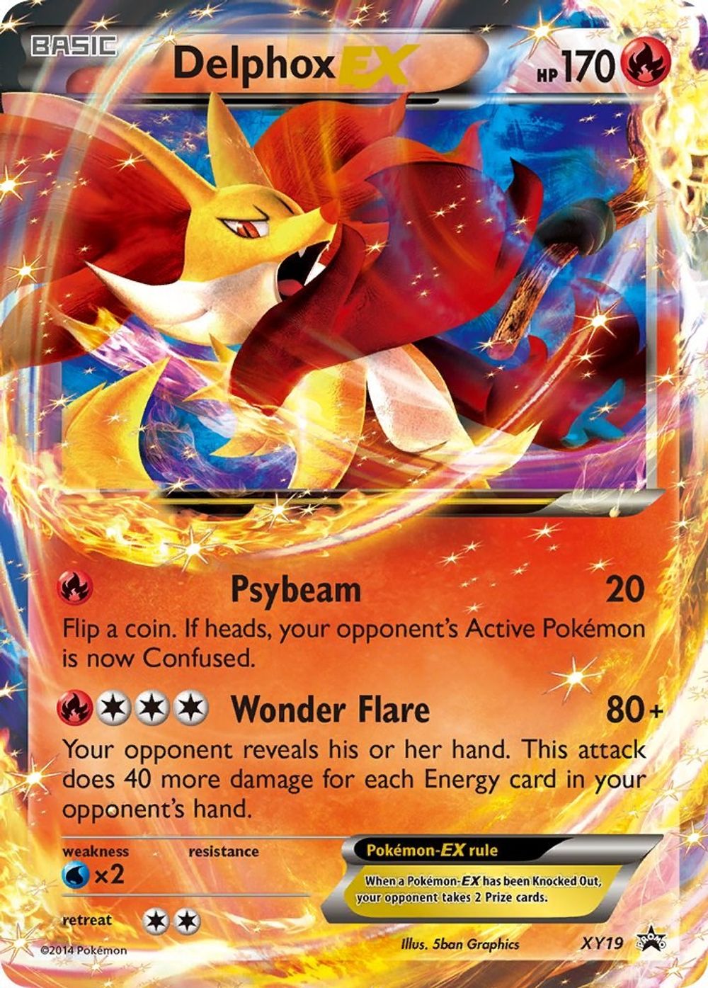 Delphox EX - XY19 — XY Promos