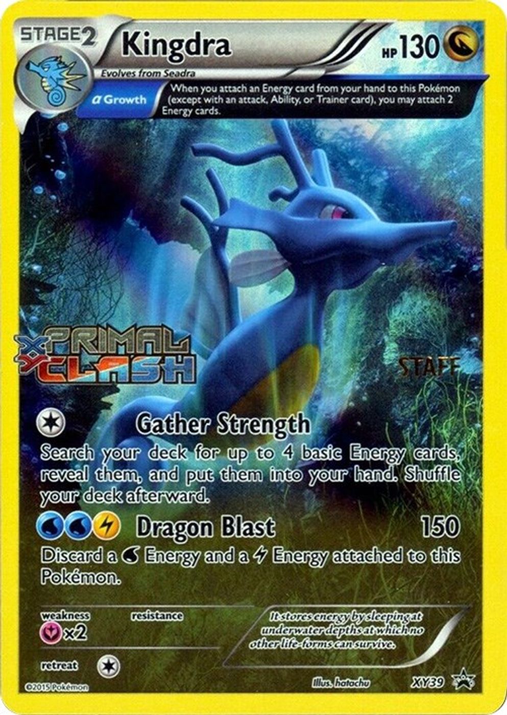 Kingdra - XY39 (Prerelease) [Staff] — XY Promos