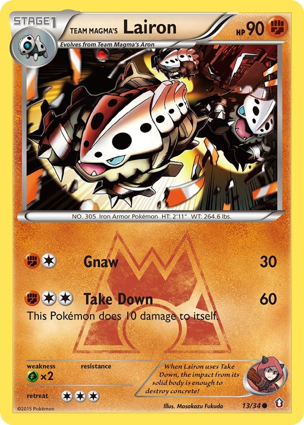 Team Magma's Lairon — Double Crisis