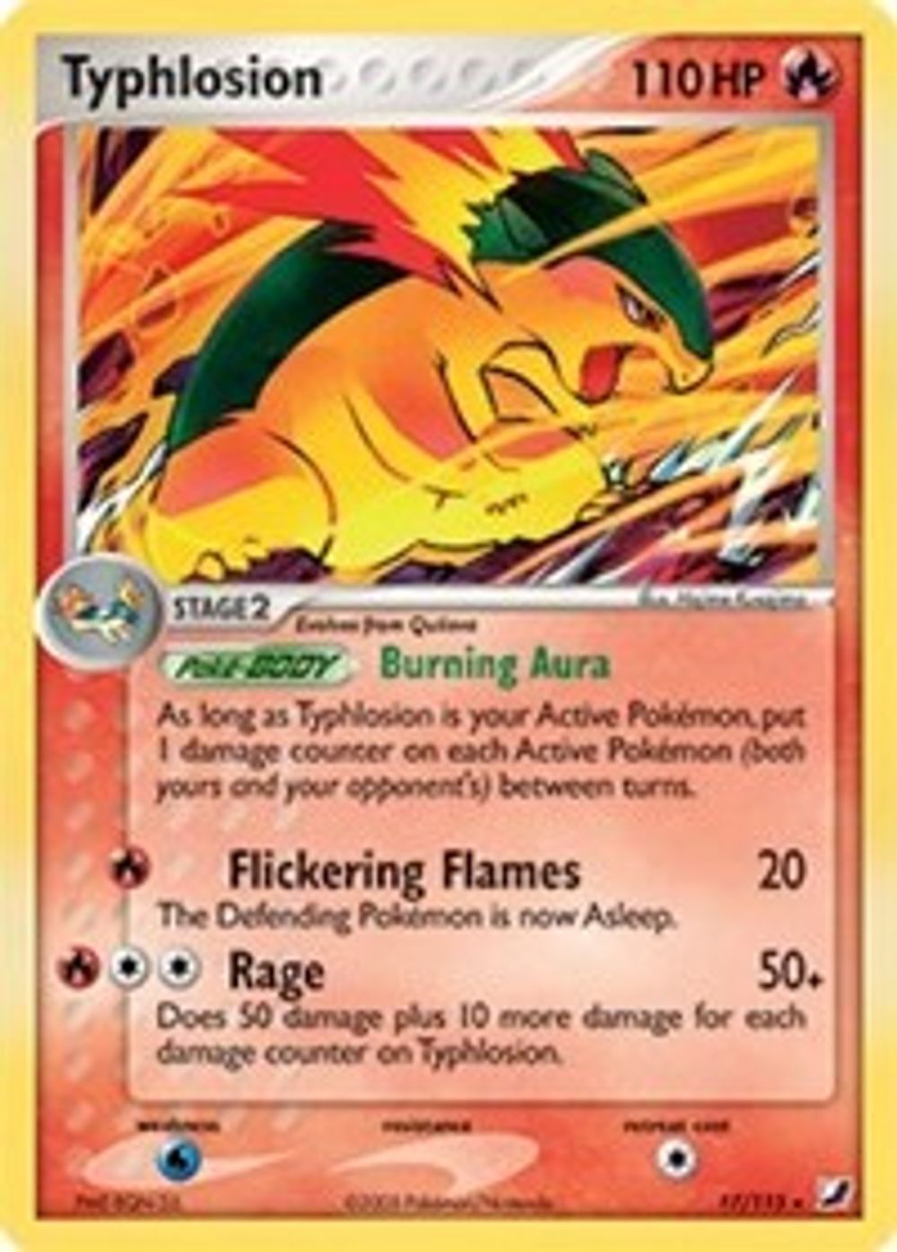 Typhlosion - 17/115 (EX Unseen Forces) — Deck Exclusives