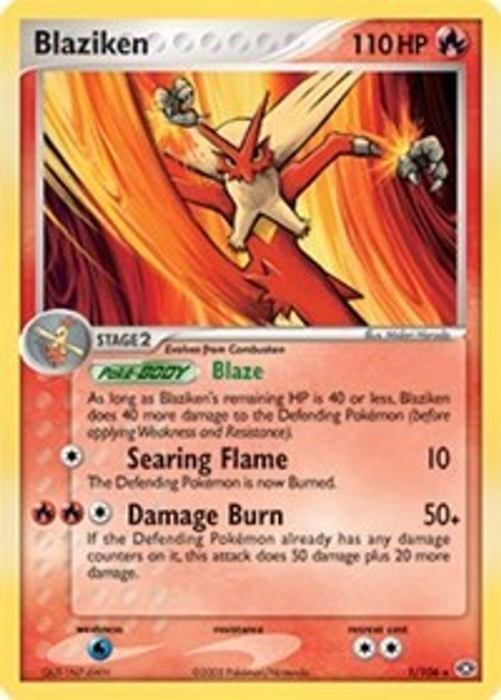Blaziken - 1/106 (EX Emerald) — Deck Exclusives