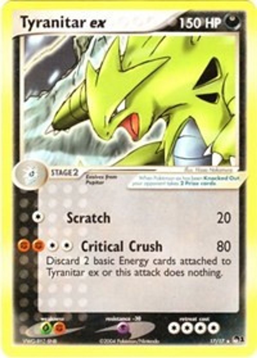 Tyranitar ex (Non-Holo) — POP Series 1