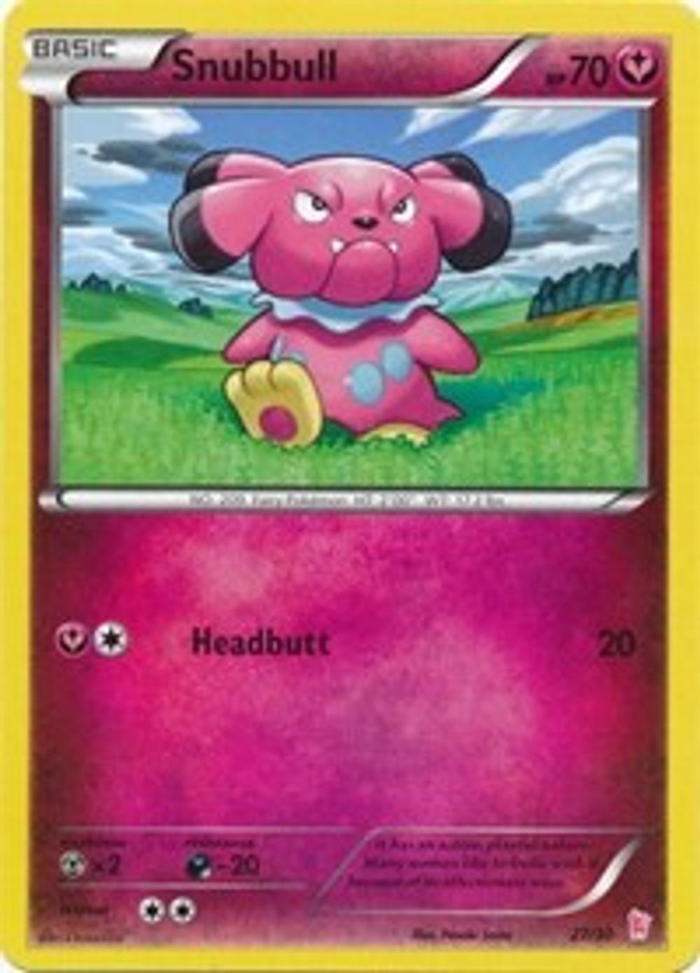 Snubbull (#11) — XY Trainer Kit: Sylveon & Noivern