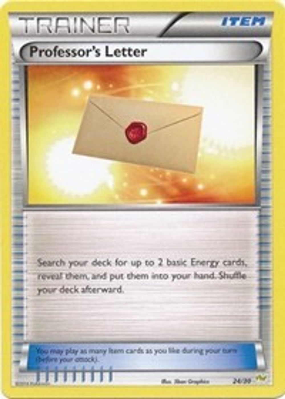 Professor's Letter (Noivern) — XY Trainer Kit: Sylveon & Noivern