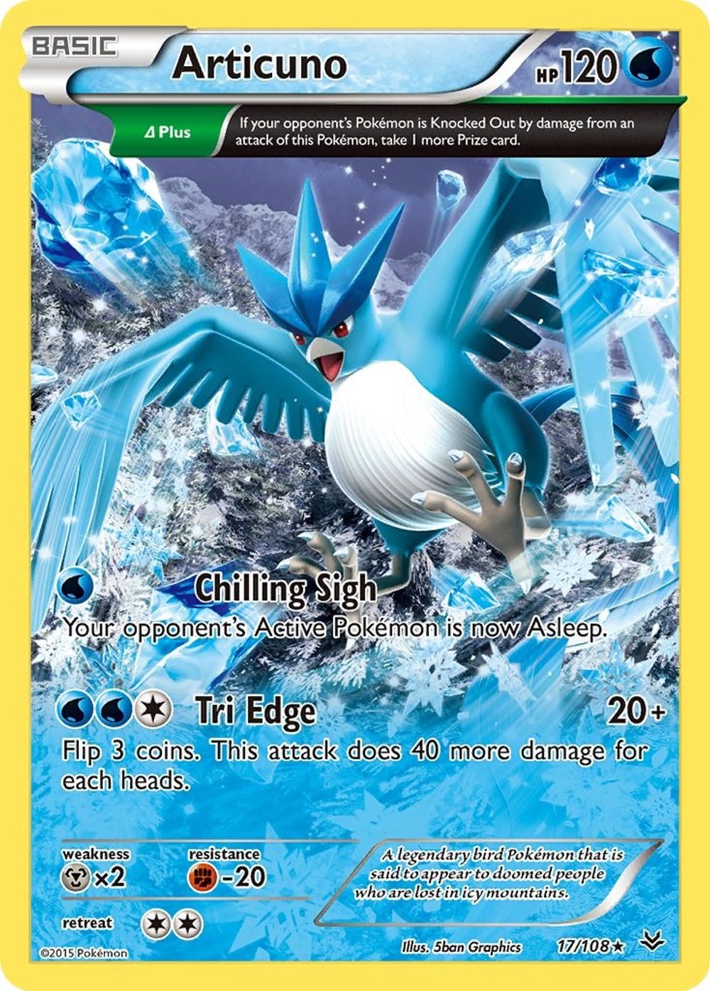 Articuno (17 Delta) — XY - Roaring Skies