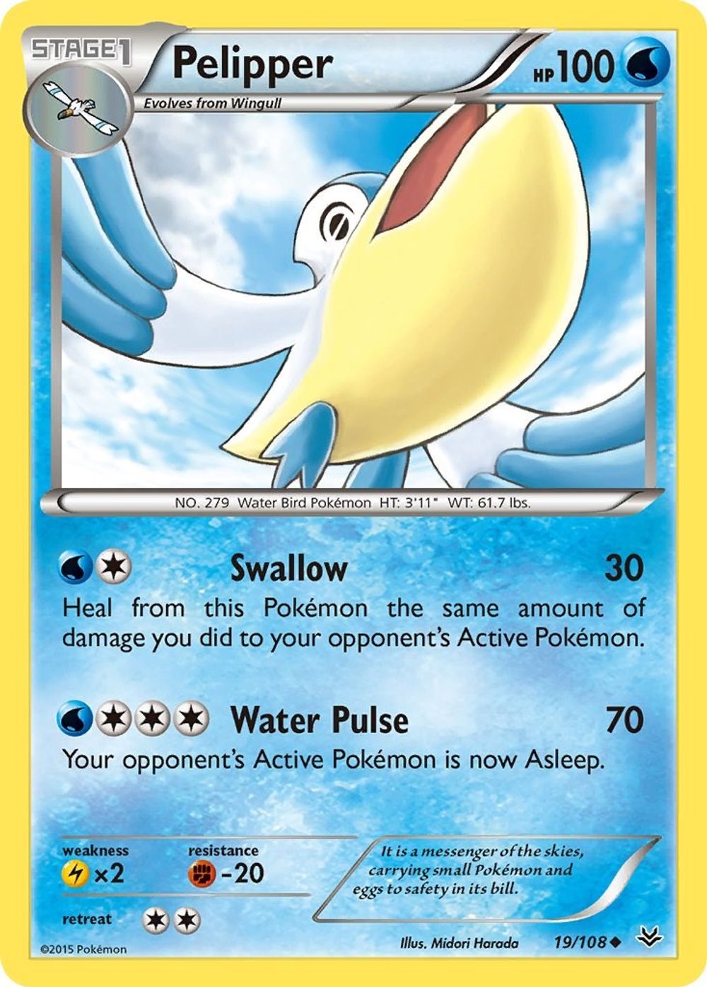 Pelipper — XY - Roaring Skies
