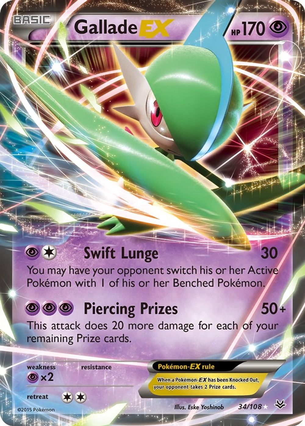 Gallade EX — XY - Roaring Skies
