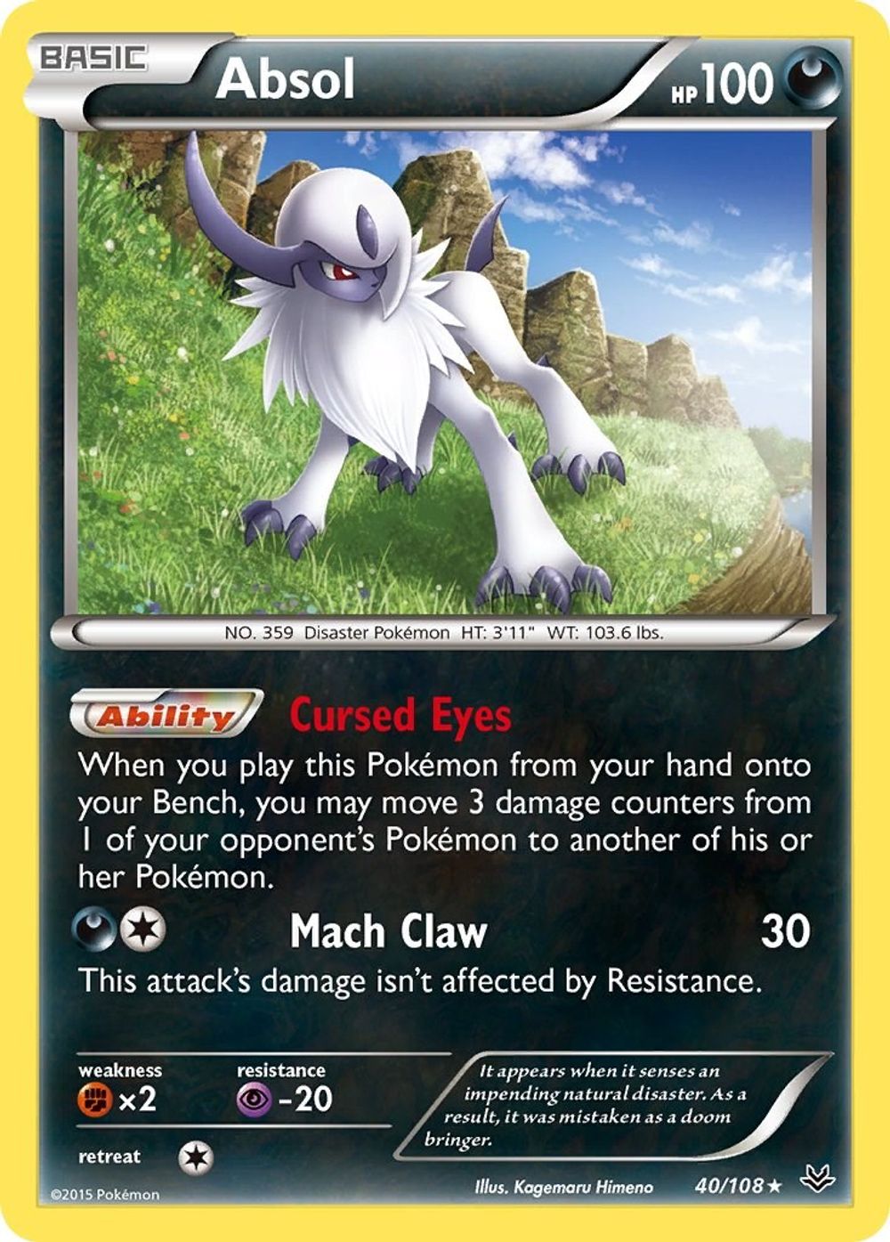 Absol — XY - Roaring Skies