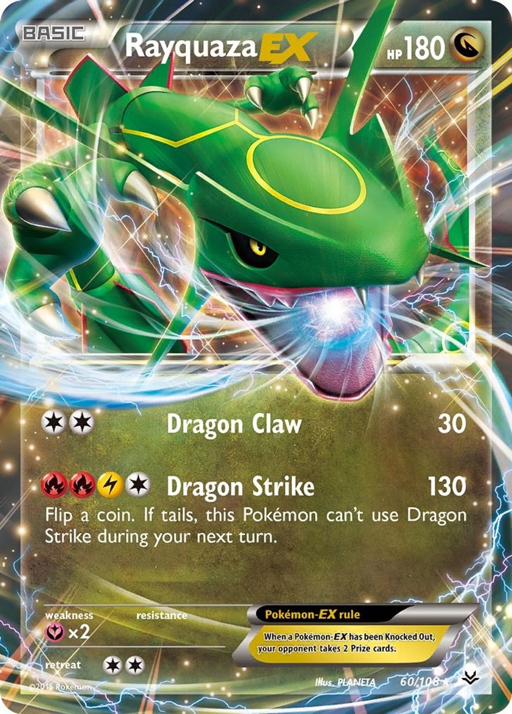 Rayquaza EX (60) — XY - Roaring Skies
