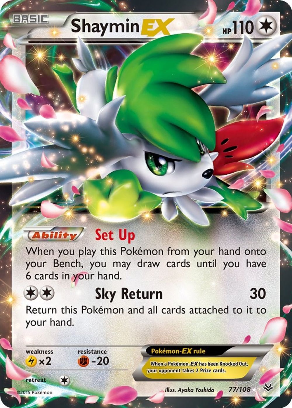 Shaymin EX — XY - Roaring Skies