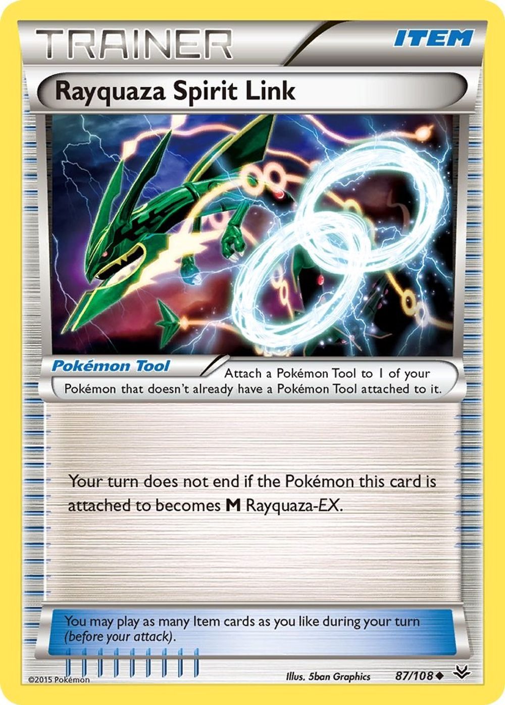 Rayquaza Spirit Link — XY - Roaring Skies
