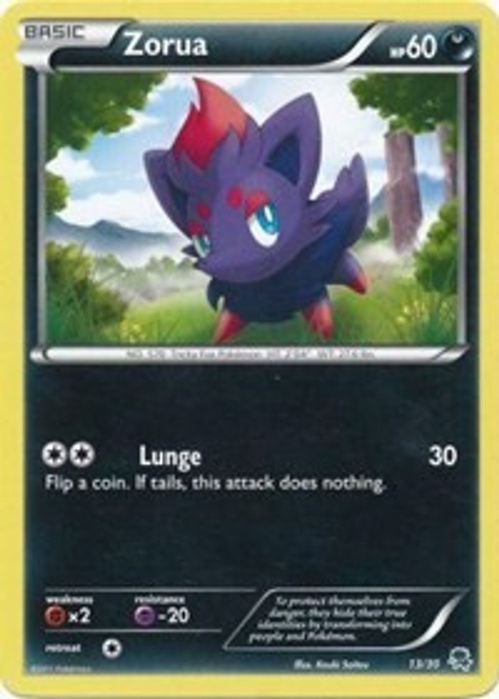 Zorua (#23) — BW Trainer Kit: Excadrill & Zoroark