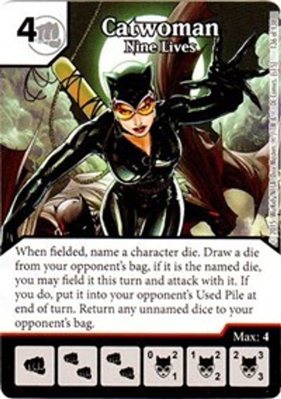 Catwoman Nine Lives Justice League Dice Masters