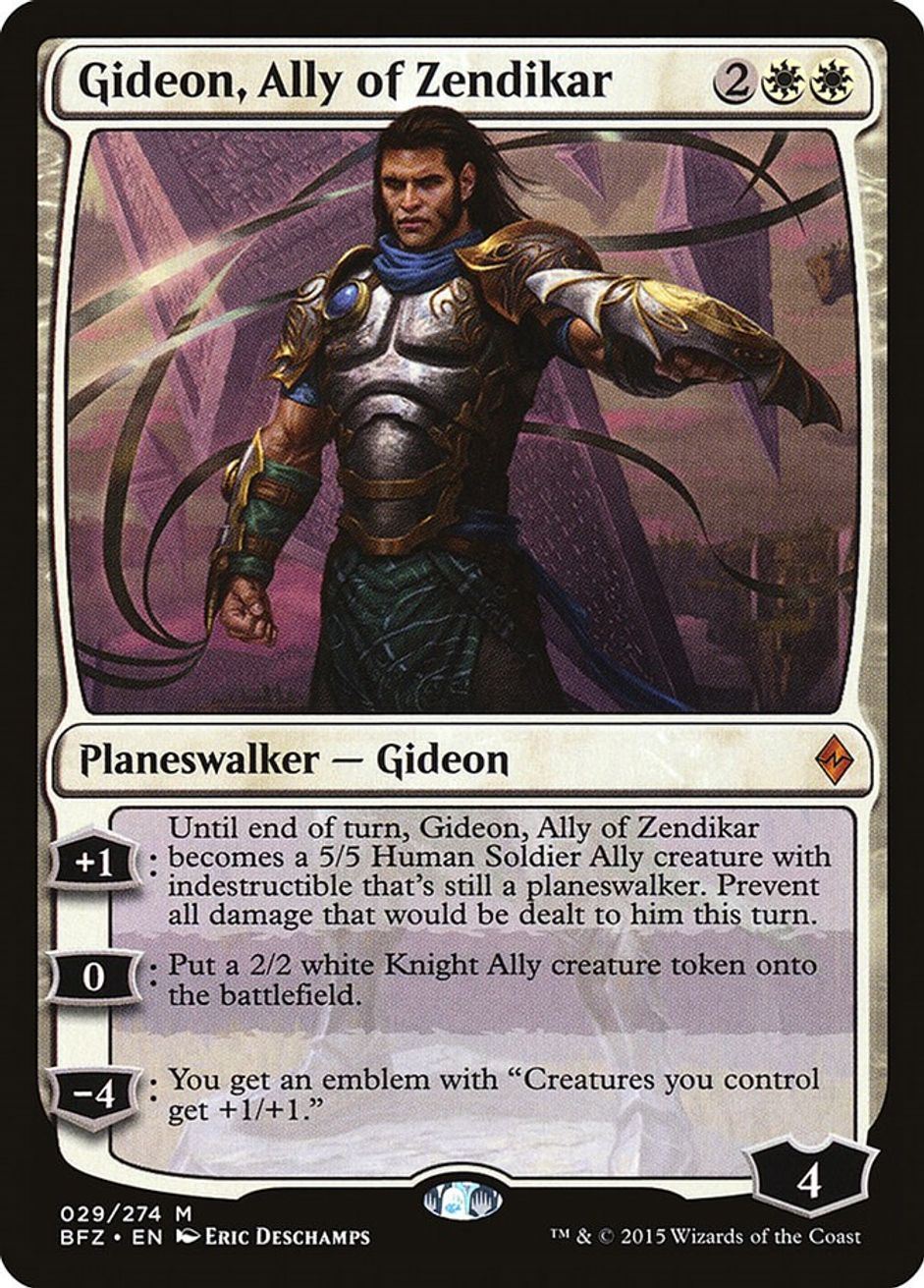 Gideon, Ally of Zendikar - Battle for Zendikar - Magic: The Gathering