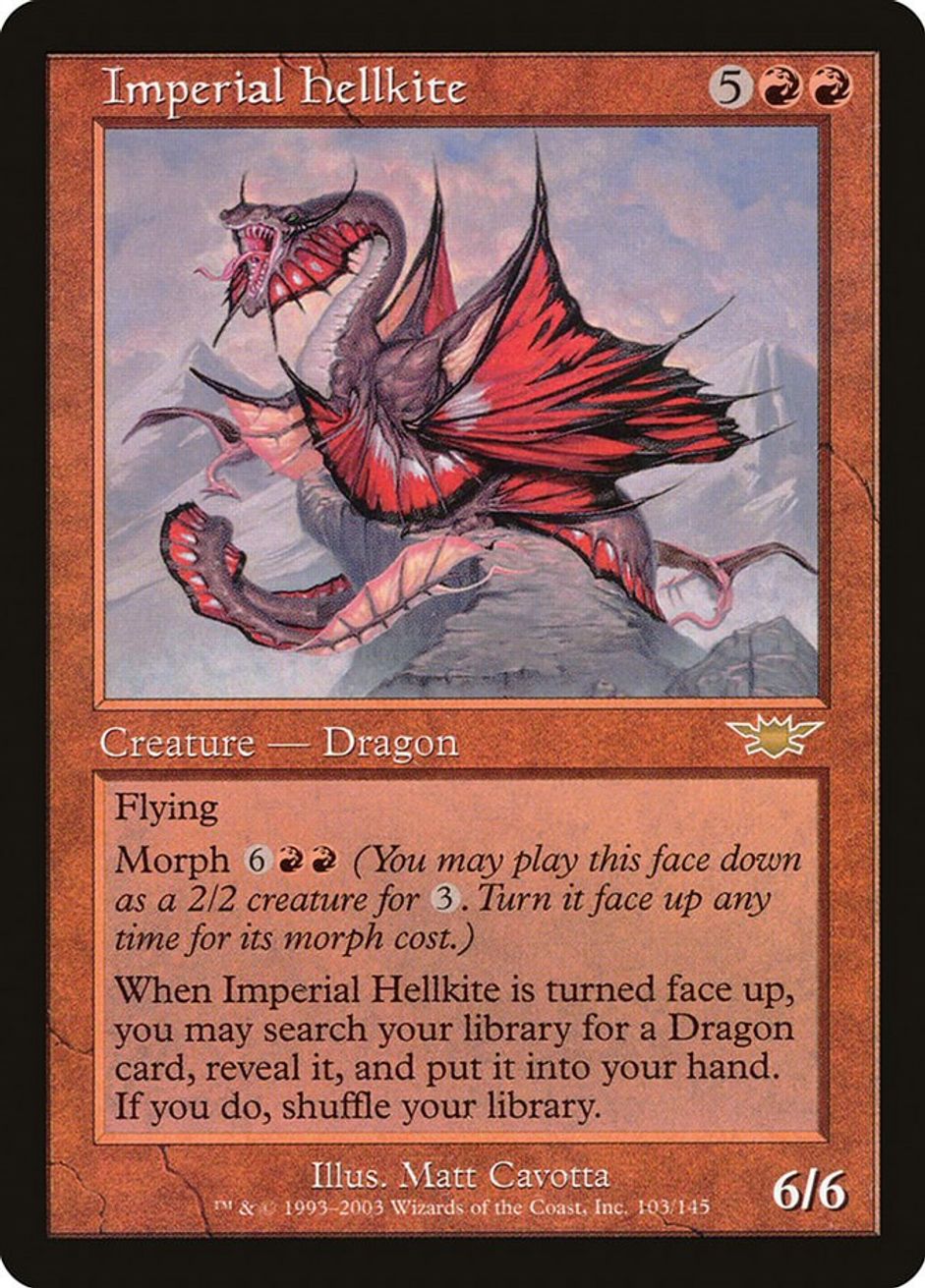 Imperial Hellkite Legions Magic The Gathering