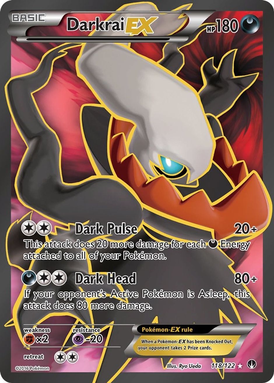 Darkrai Ex (full Art) - Xy - Breakpoint - Pokemon