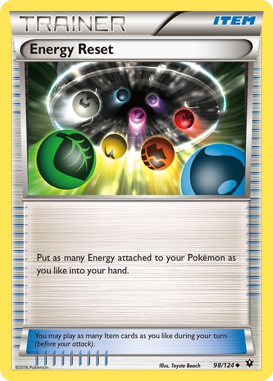 Energy Reset - Xy - Fates Collide - Pokemon