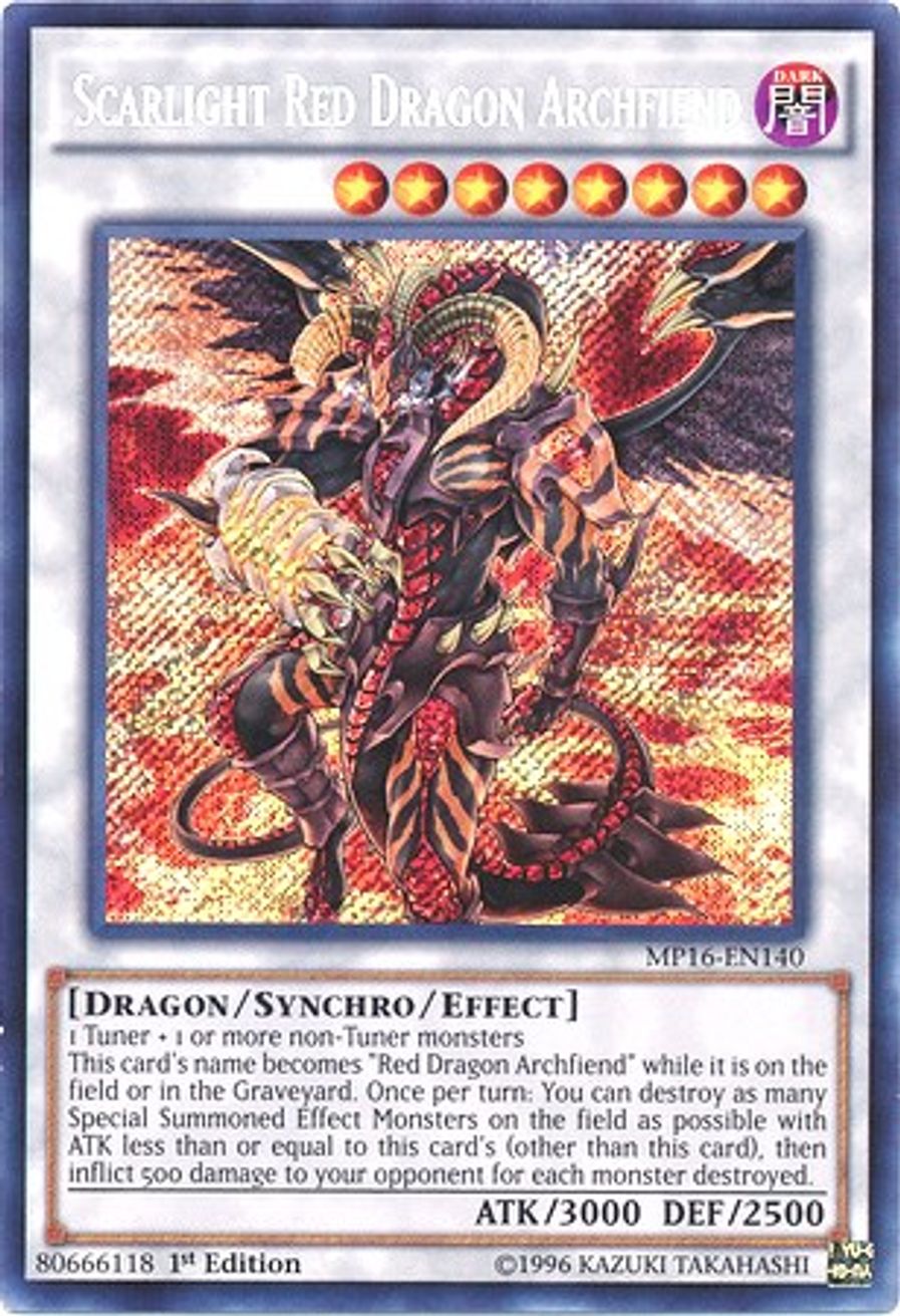 Scarlight Red Dragon Archfiend 2016 MegaTins Mega Pack YuGiOh
