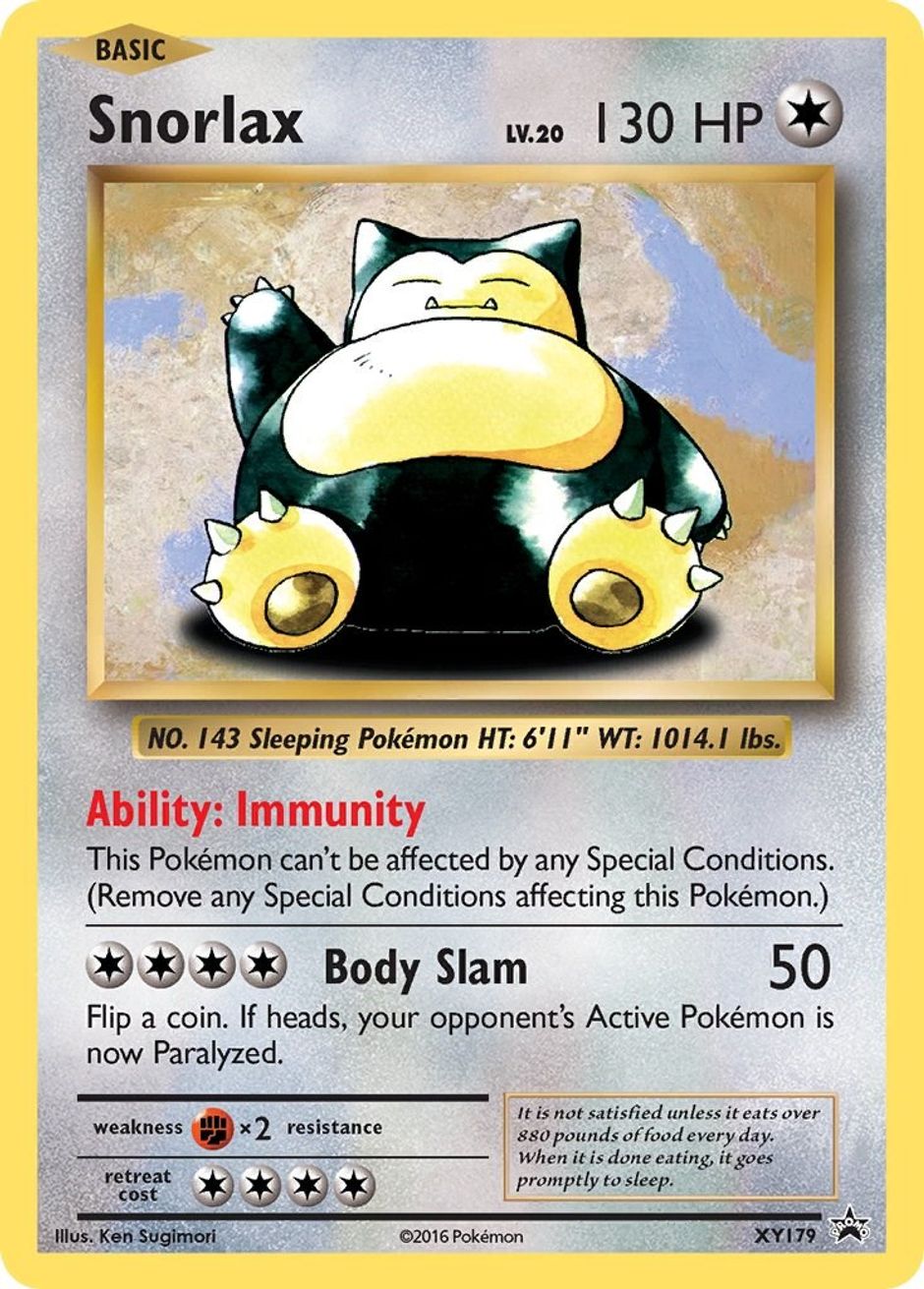 Snorlax - XY179 - XY Promos - Pokemon