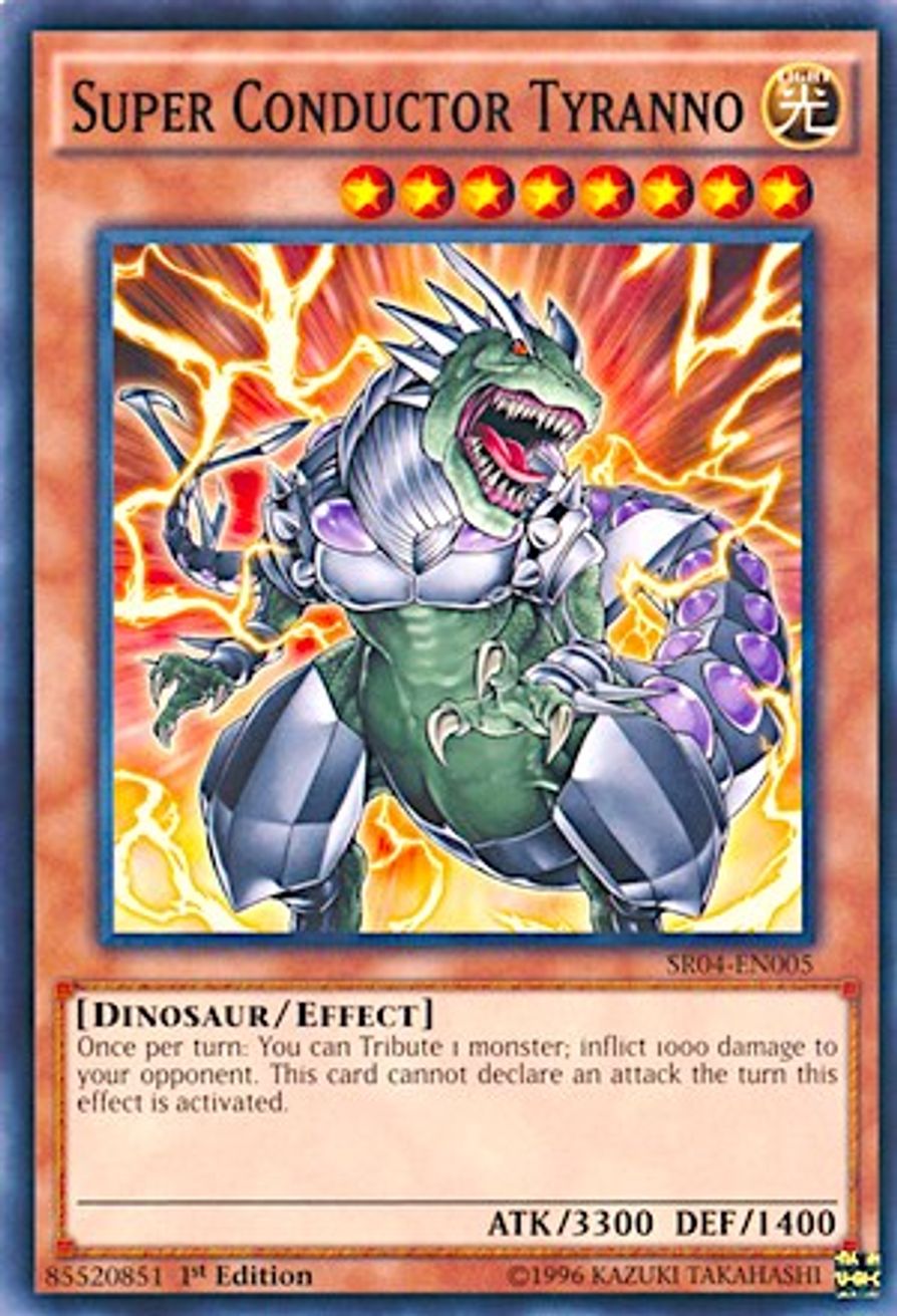 Super Conductor Tyranno - Structure Deck: Dinosmasher's Fury - YuGiOh