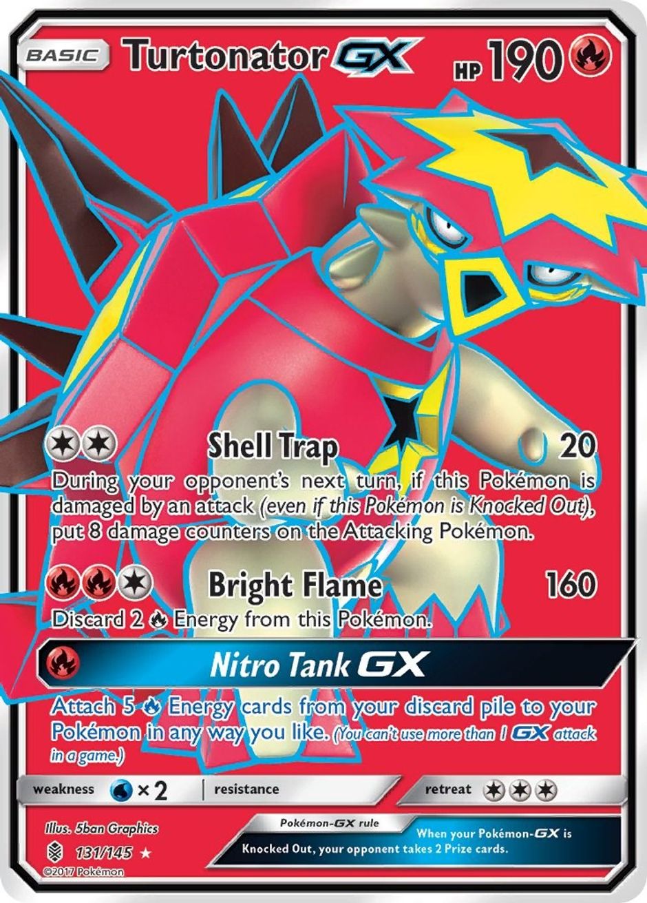 Turtonator GX (Full Art) - SM - Guardians Rising - Pokemon