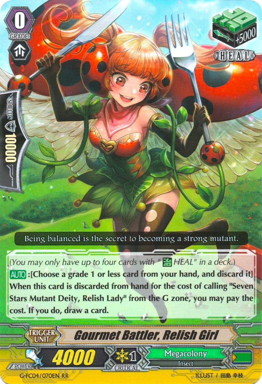 Gourmet Battler, Relish Girl Fighters Collection 2017 Cardfight