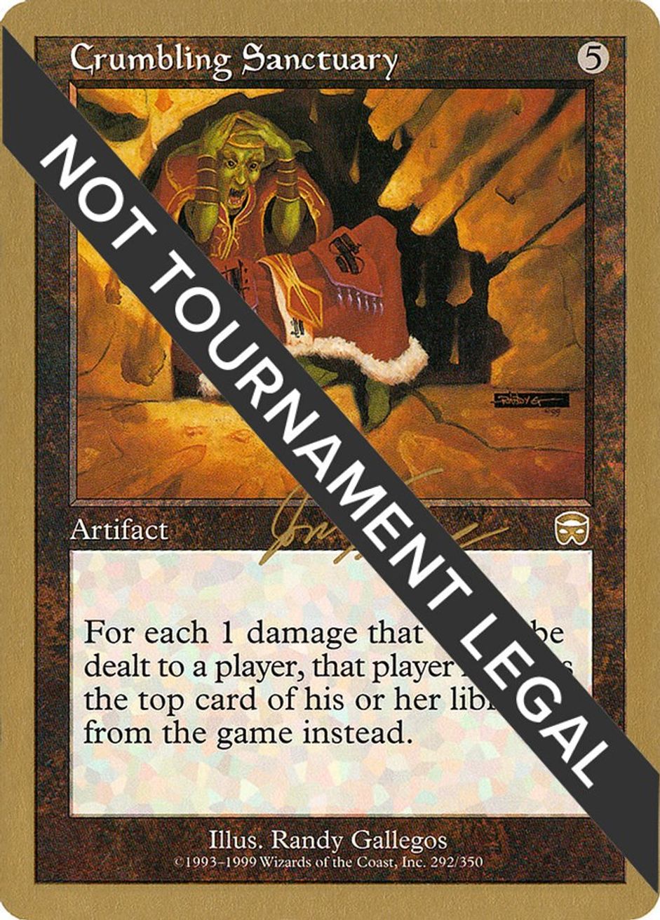 Crumbling Sanctuary - Mercadian Masques Excellent Magic MTG