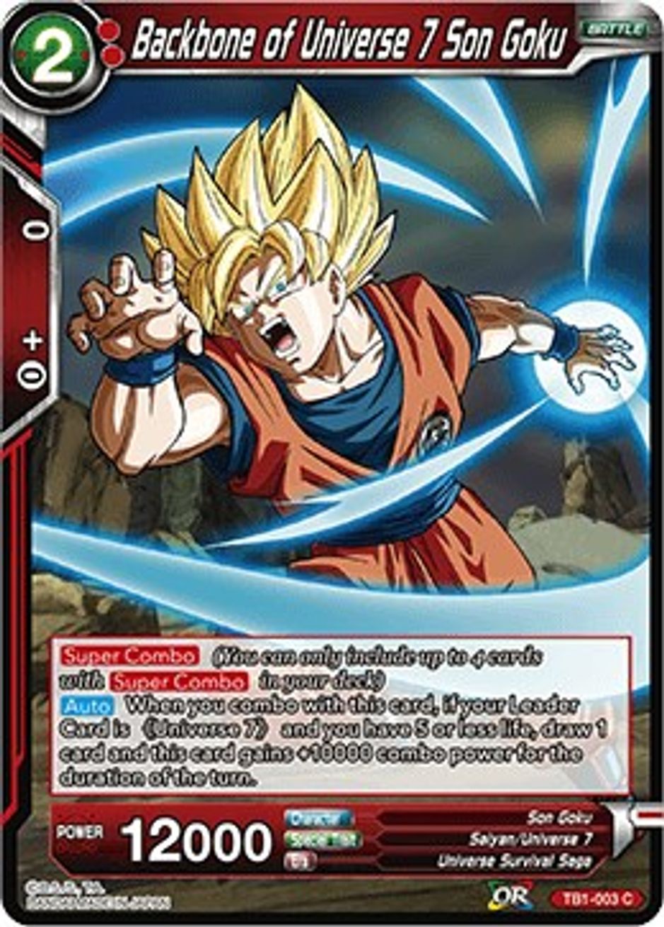 Backbone of Universe 7 Son Goku - Tournament of Power - Dragon Ball ...