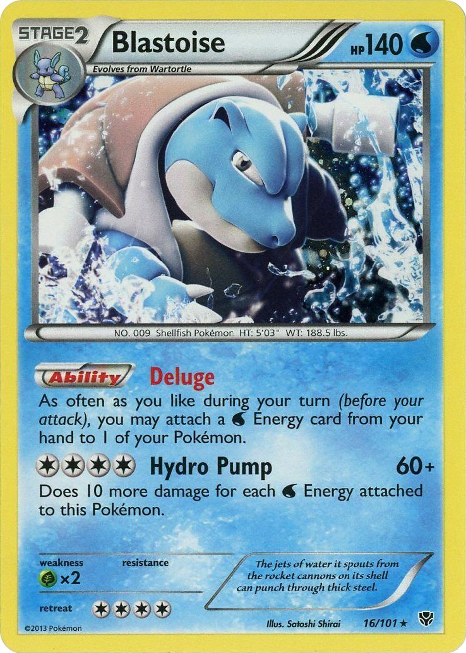 Blastoise - 16/101 (Cosmos Holo) - Blister Exclusives - Pokemon