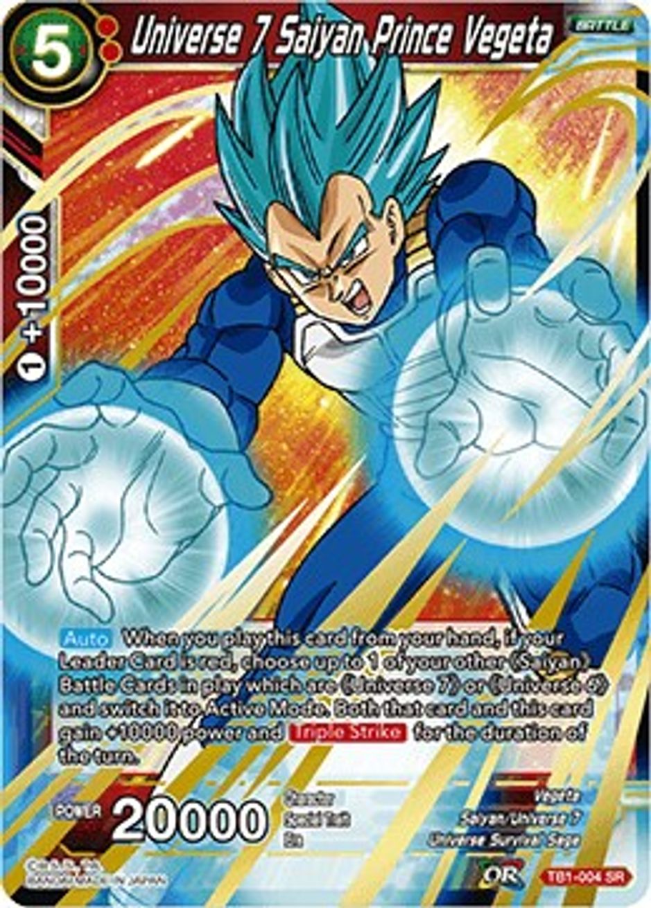 Universe 7 Saiyan Prince Vegeta - Tournament of Power - Dragon Ball ...