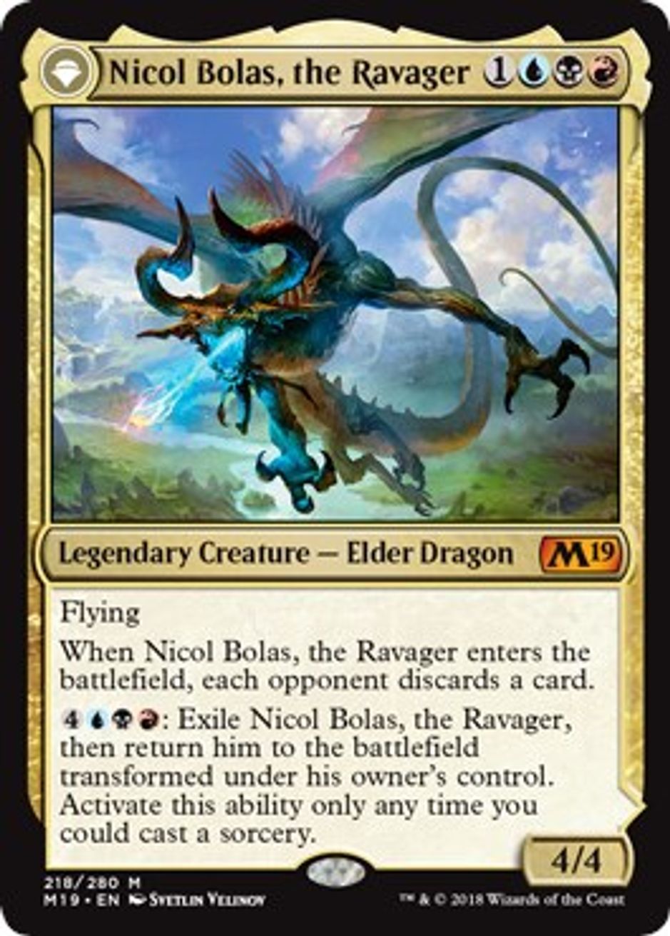 Nicol Bolas, the Ravager - Core Set 2019 - Magic: The Gathering