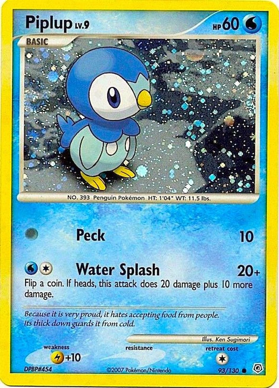 Piplup - 93/130 (Cosmos Holo) - Miscellaneous Cards & Products - Pokemon