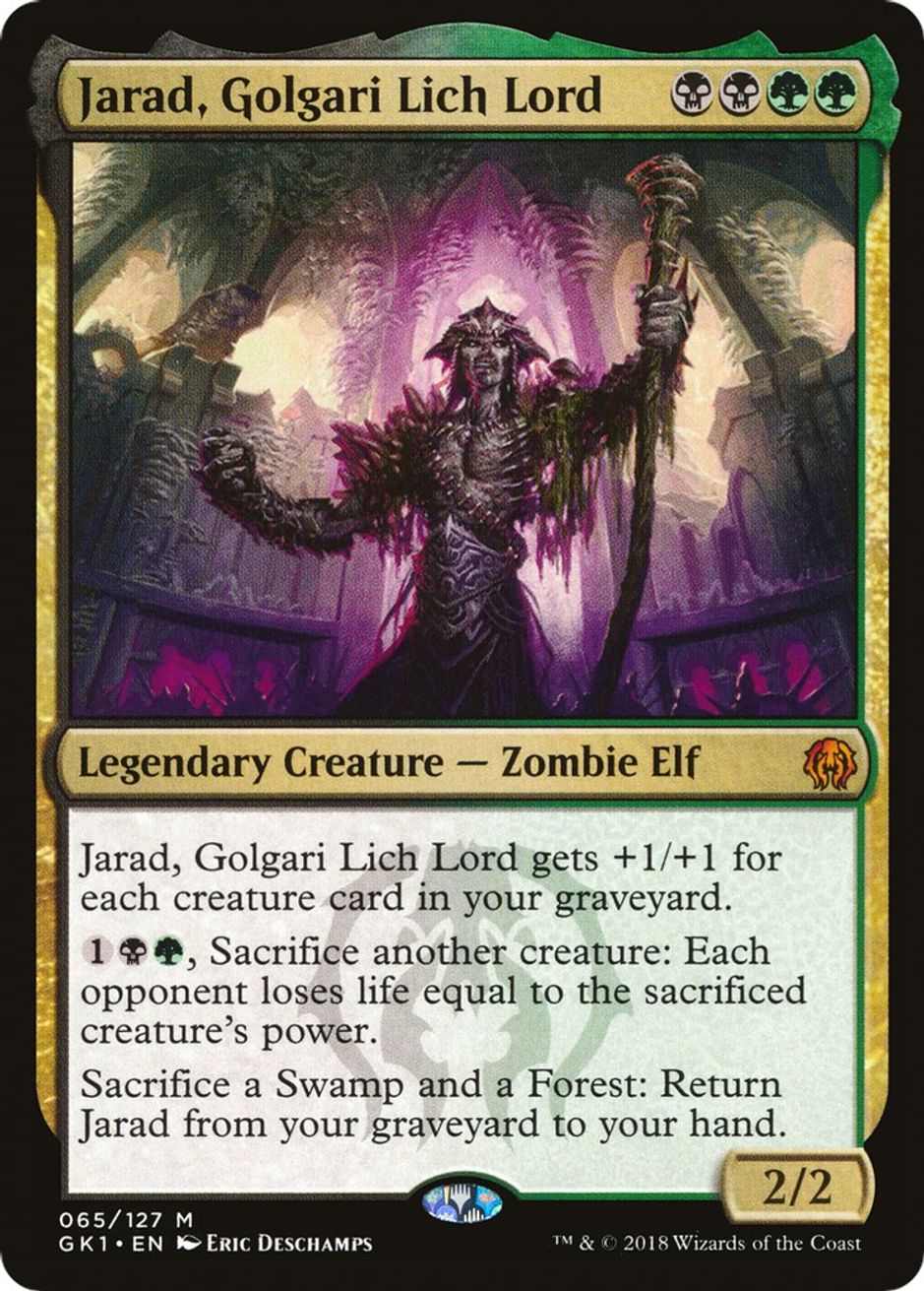 Jarad, Golgari Lich Lord Guilds of Ravnica Guild Kits Magic The Gathering