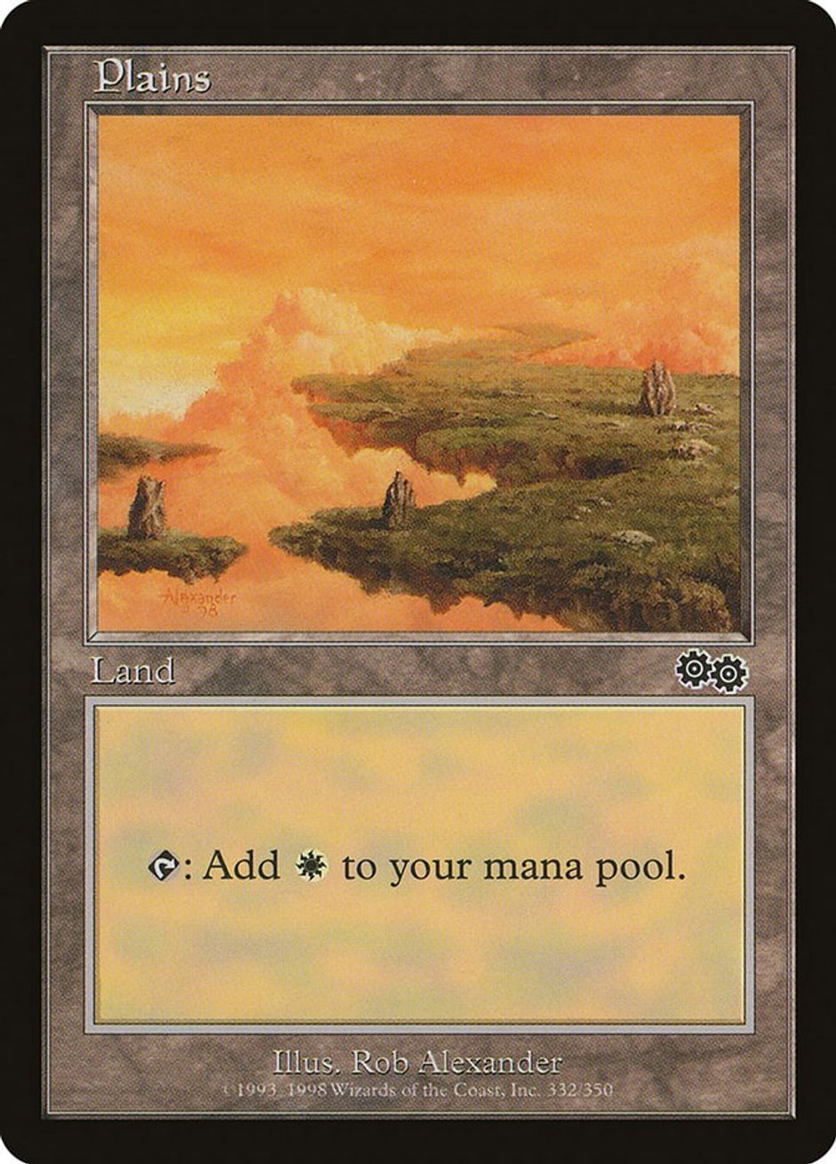 Plains (332) Urza's Saga Magic The Gathering