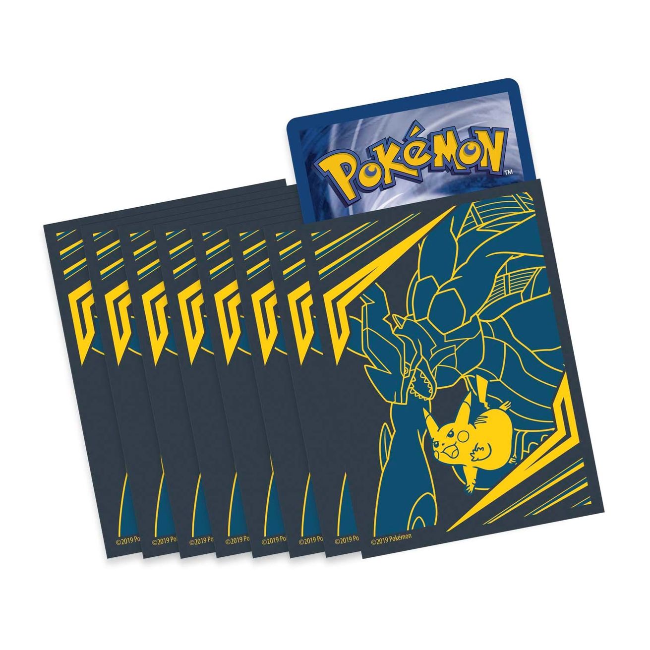 Pokemon TCG Team Up Elite Trainer Box Card Sleeves Pikachu & Zekrom