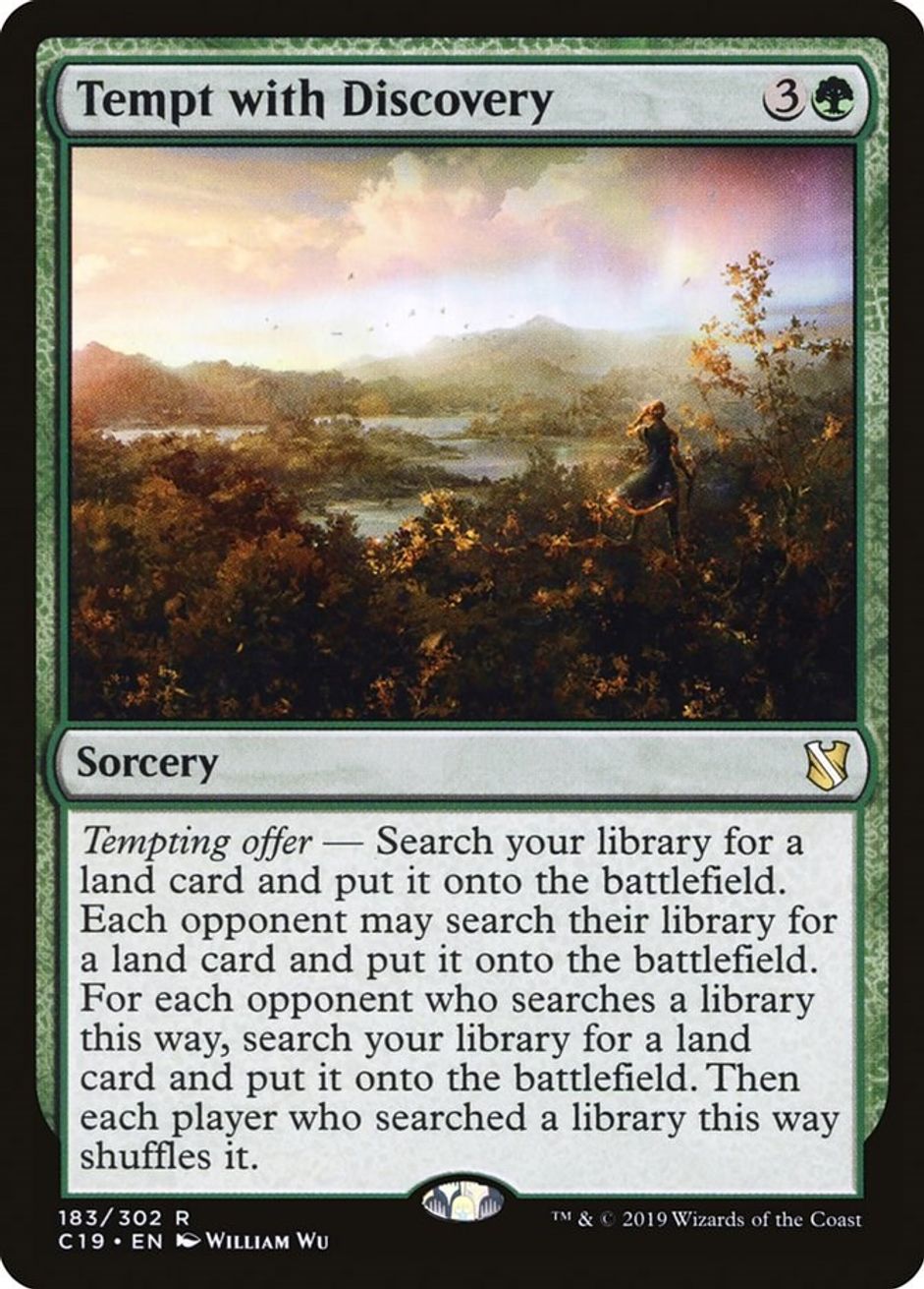 Tempt with Discovery Commander 2019 Magic The Gathering