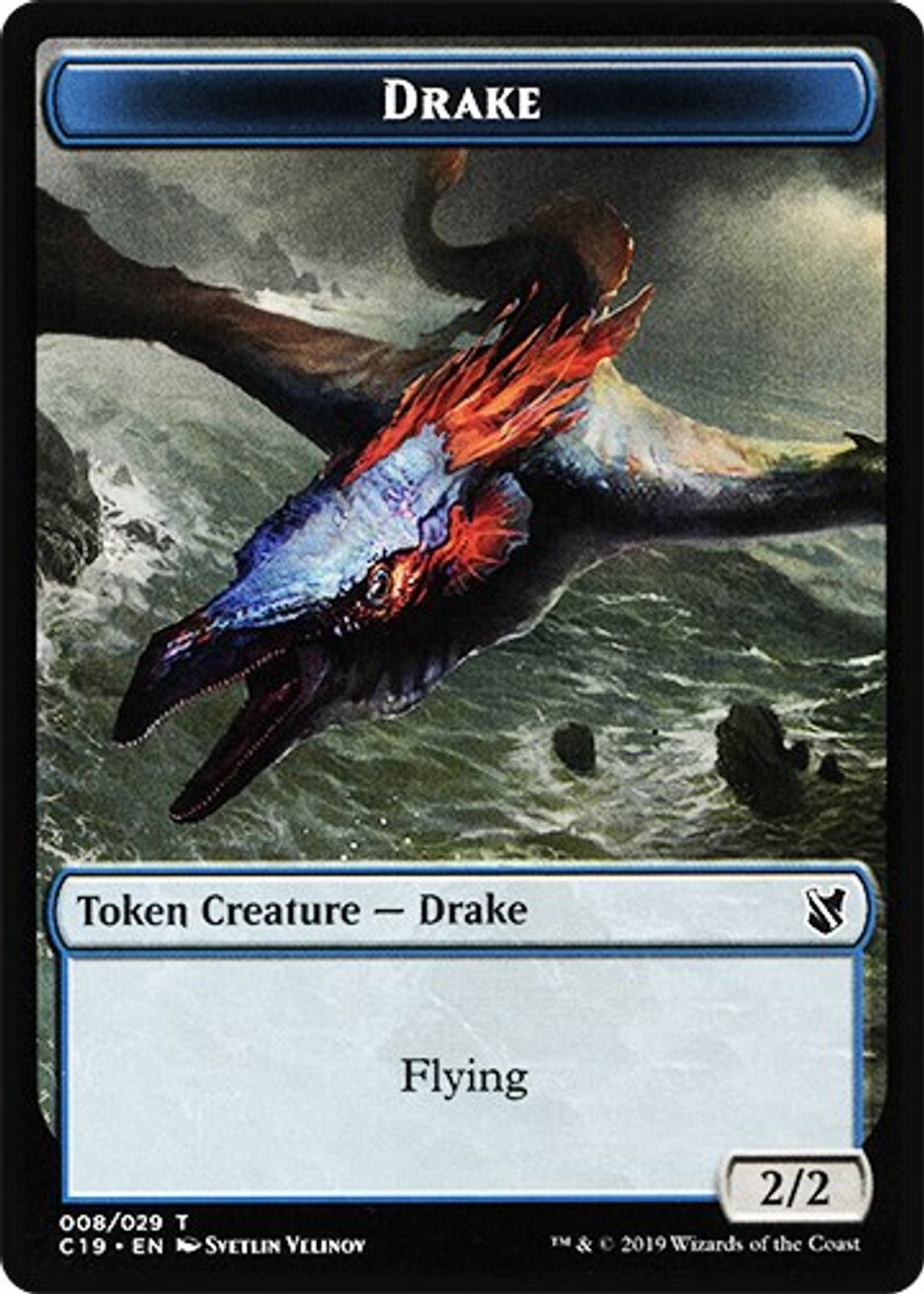 Drake Human Double Sided Token Commander 2019 Magic The Gathering