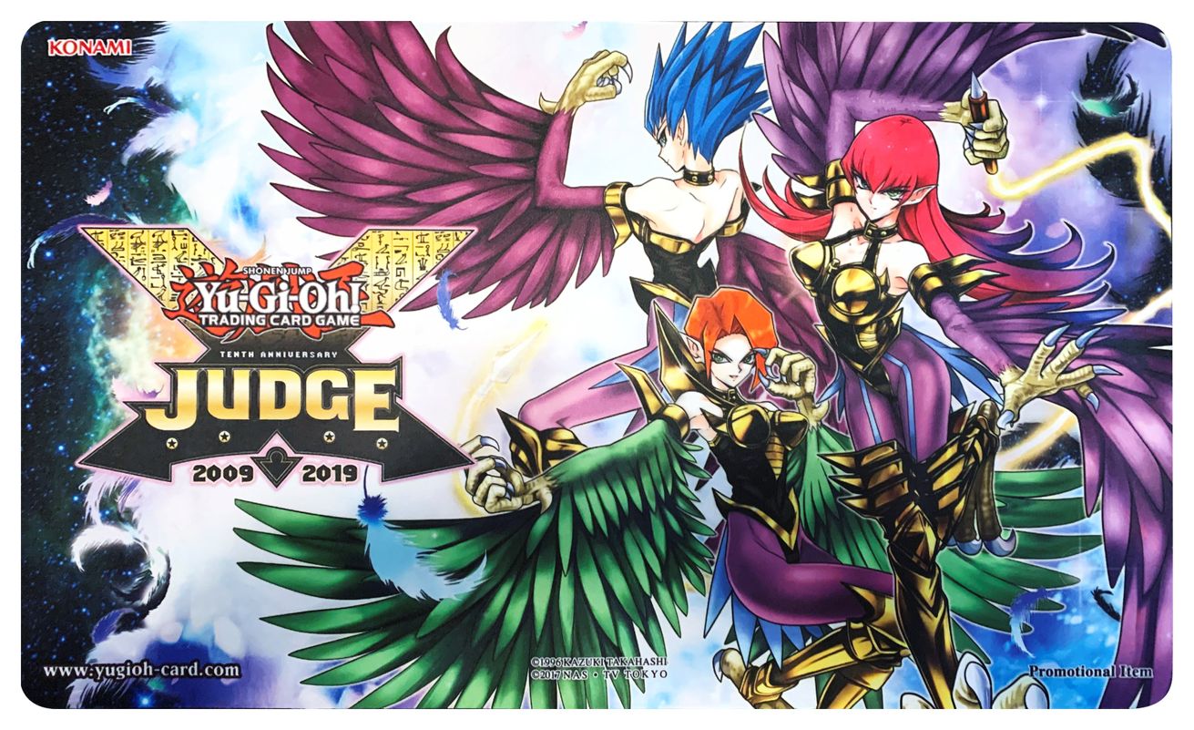 YuGiOh! 2019 Judge Promo Playmat Harpy Lady Sisters Konami