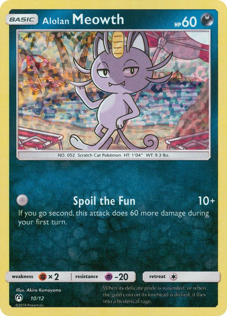 Alolan Meowth - 10/12 - McDonald's Promos 2019 - Pokemon