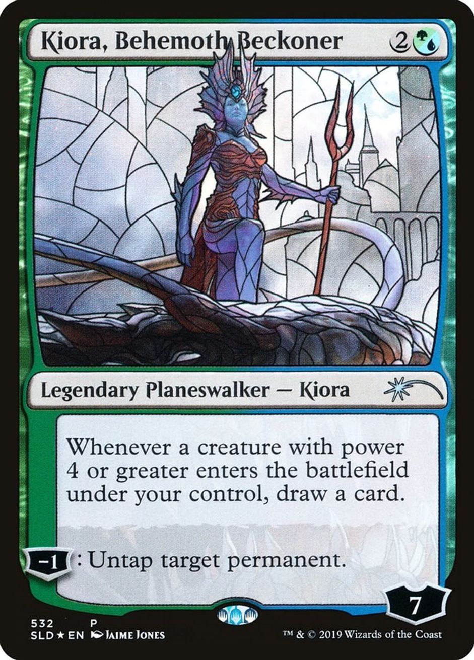 Kiora, Behemoth Beckoner (Stained Glass) - Secret Lair Drop Series ...