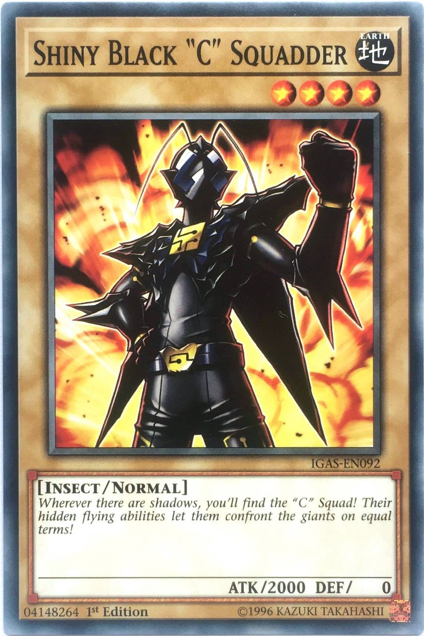 Shiny Black "C" Squadder Ignition Assault YuGiOh